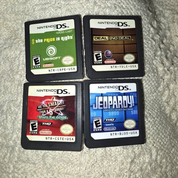 Nintendo DS Game Lot The Price Is Right Deal Or No Deal Jeopardy Are You Smarter - Picture 1 of 5